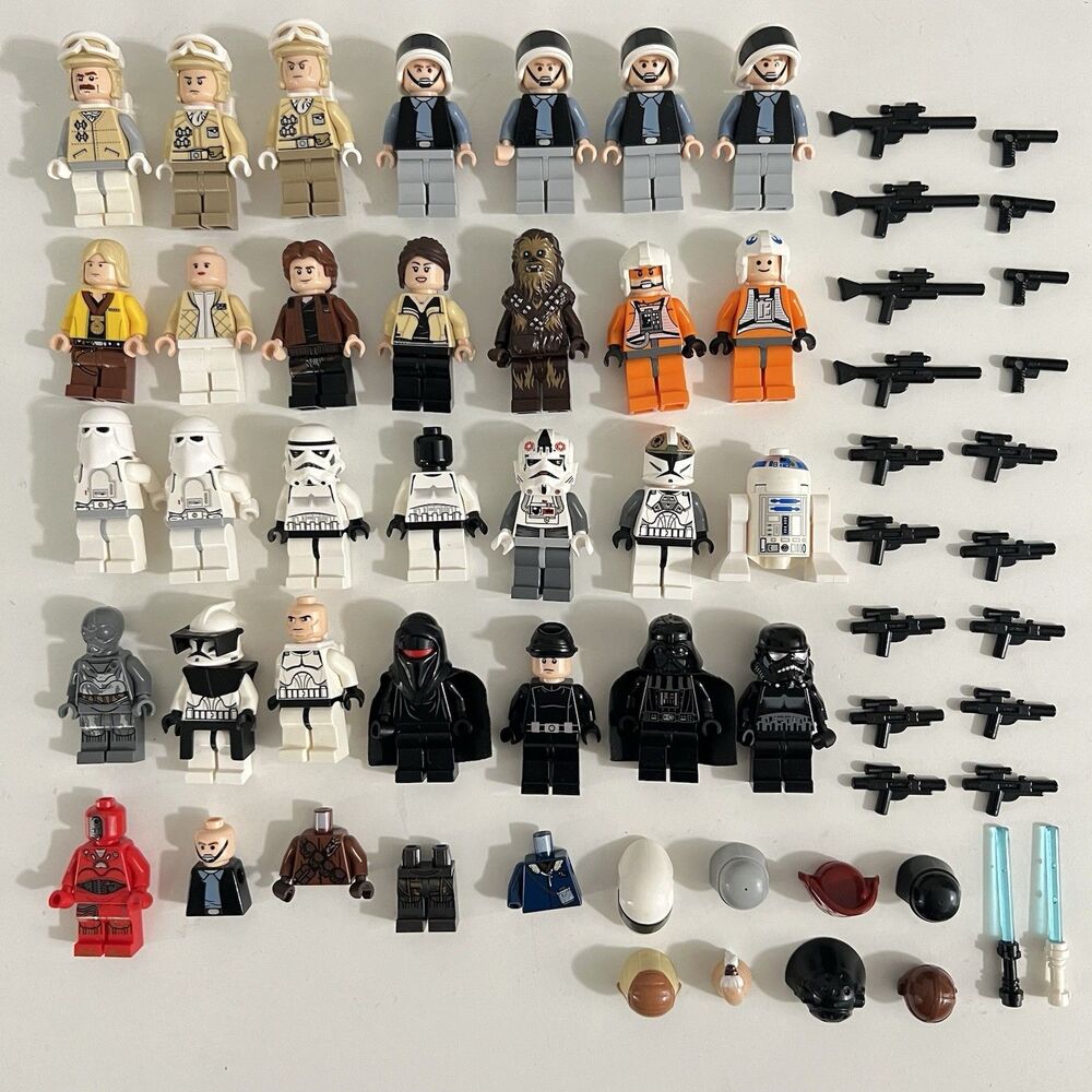 100% Authentic Lego Star Wars Minifigures (25+) & Accessories Lot
